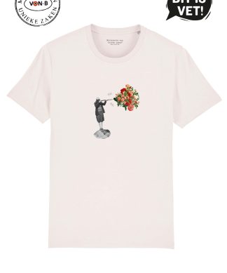 T-shirt unisex - Vintage white - Pang Pang by DIT IS VET