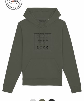 Hoodie unisex - Moet just niks