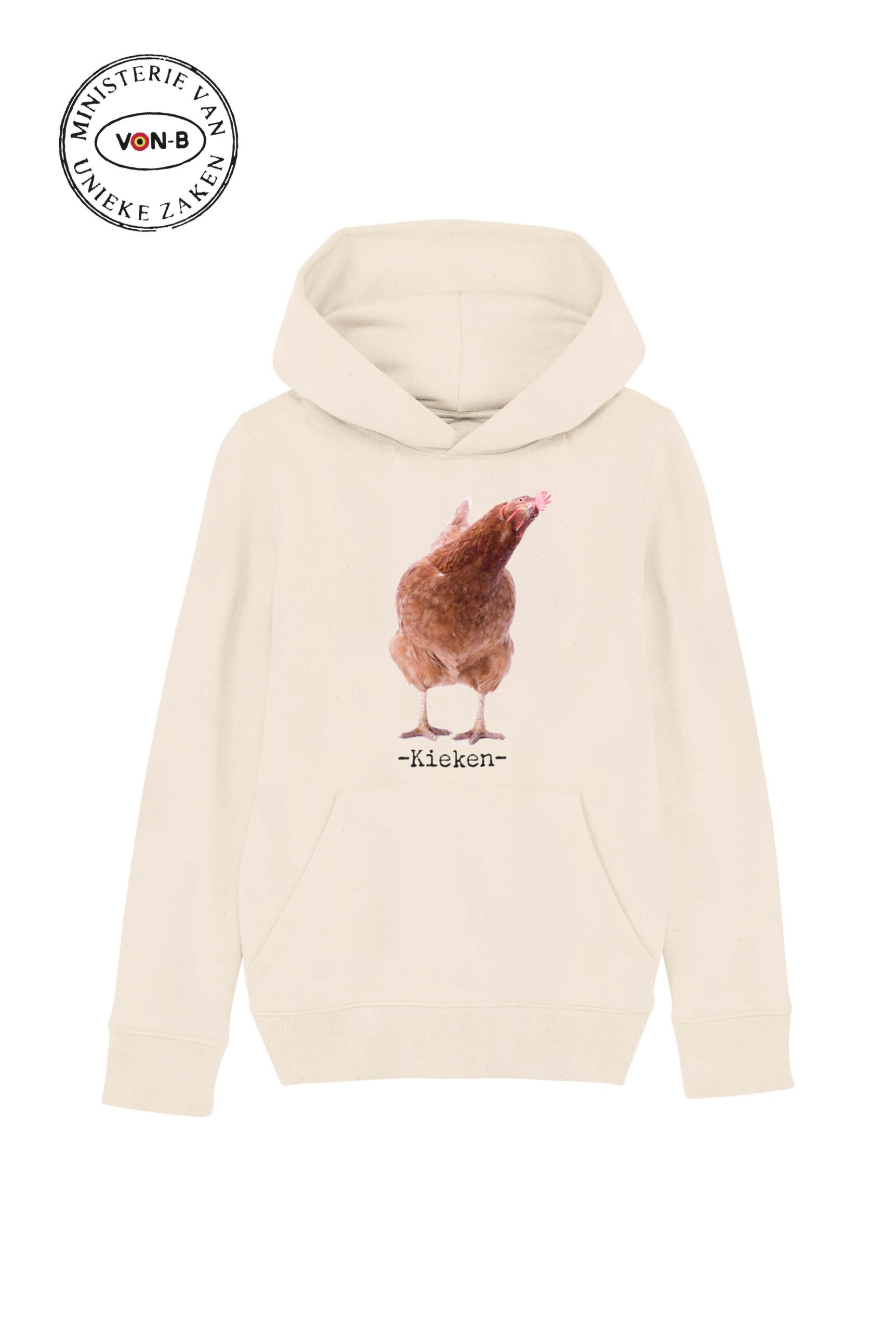 Hoodie kind - Natural raw - Kieken