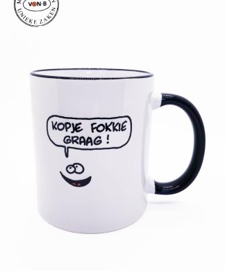 Mok -Kopje fokkie graag - Man - By Tom Cartoon