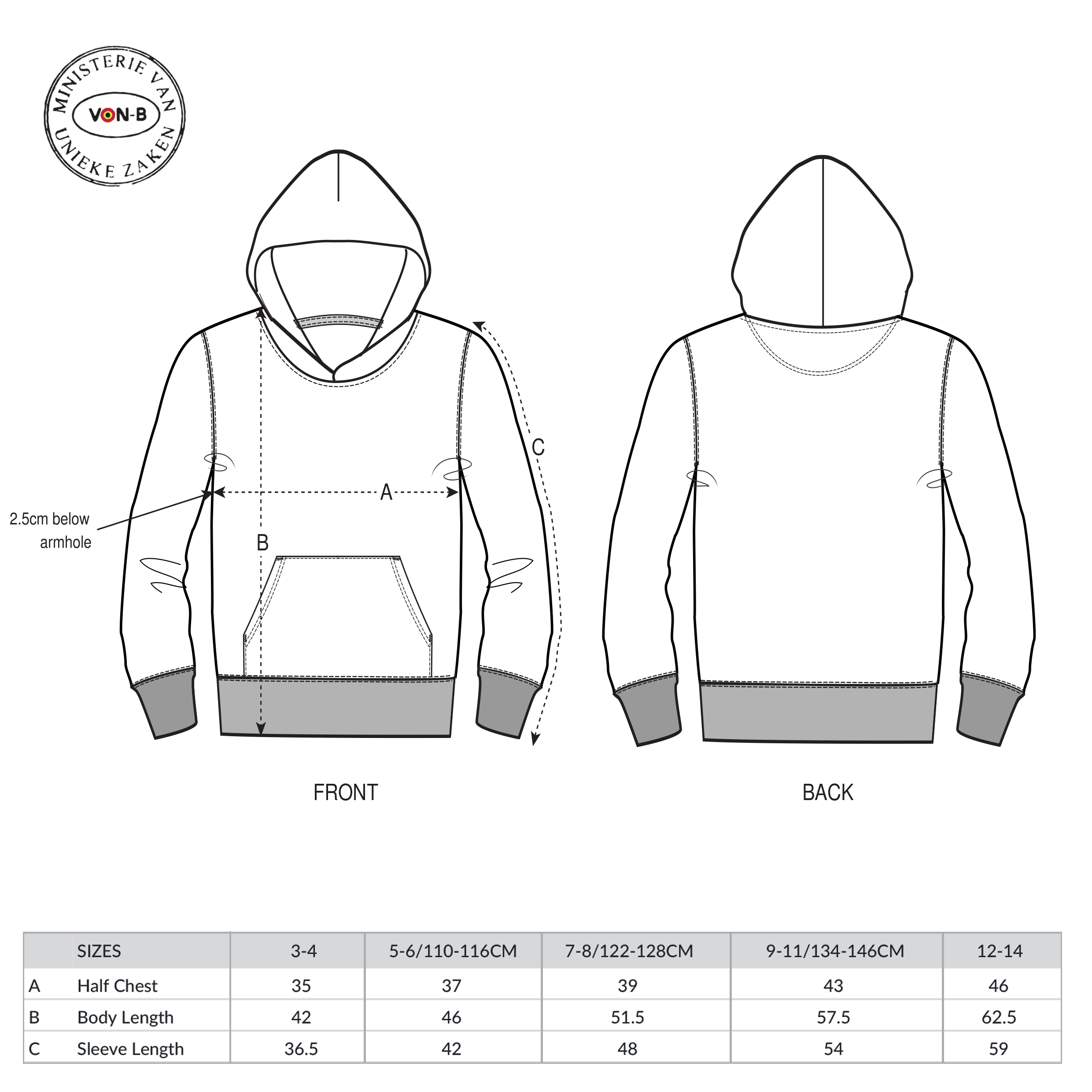 Hoodie kind - Stem green - Zot veel pit avocado - Afbeelding 8