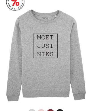 Sweater vrouw - Moet just niks OP=OP
