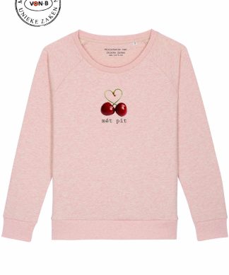 Sweater vrouw - Heather pink - Mét pit