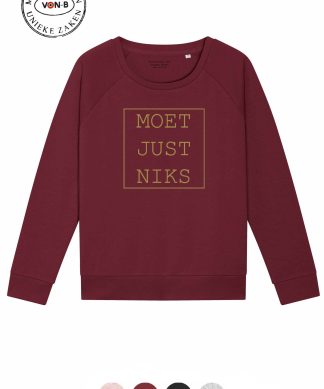 Sweater vrouw - Moet just niks