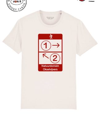 T-shirt unisex - Vintage white - Okselvijvers by Tom Cartoon