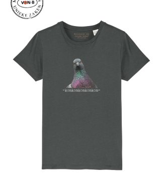 T-shirt kind - Antraciet - Duif
