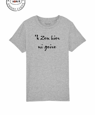 T-shirt kind - Heather grey -  'k Zen hier ni geire