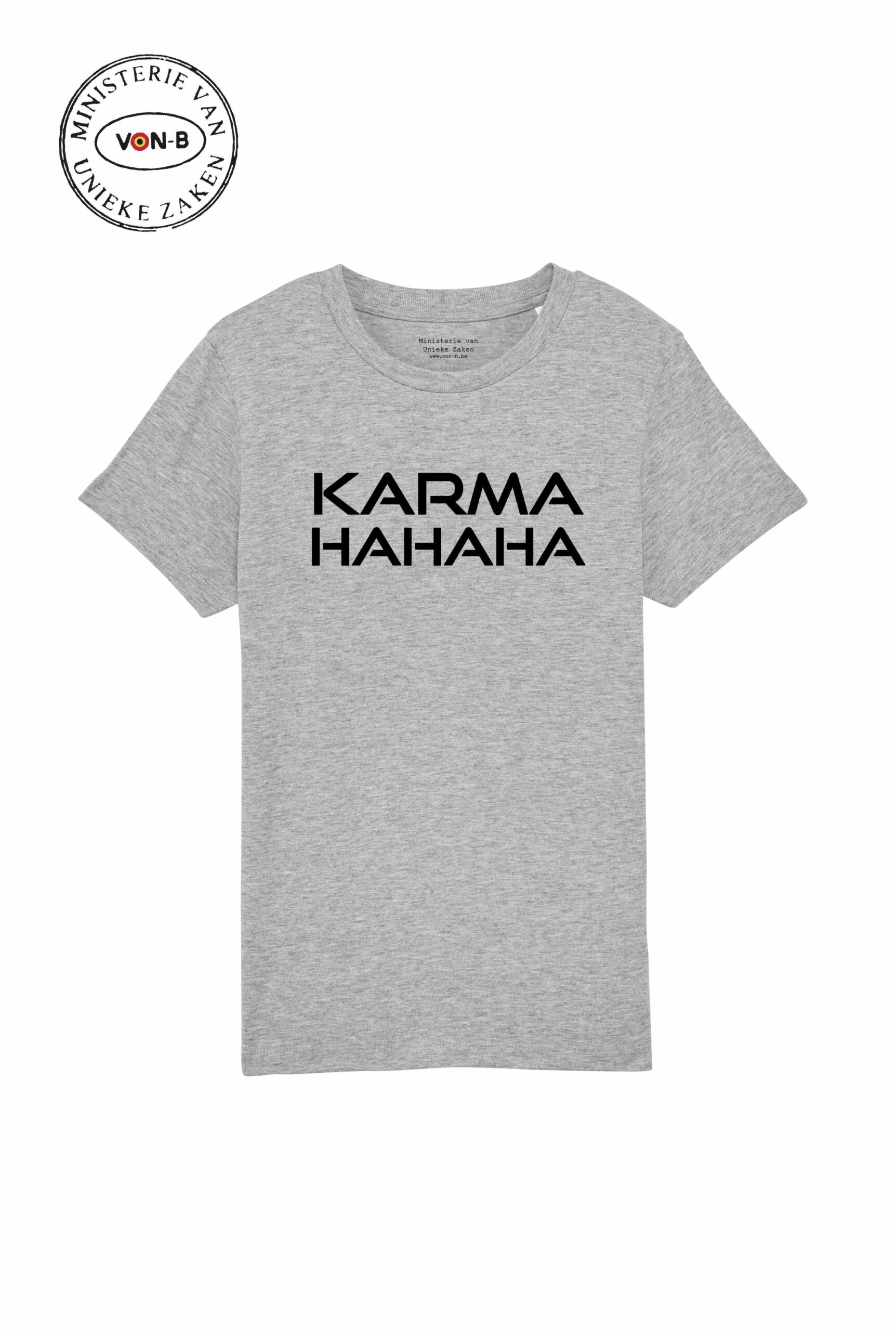 T-shirt kind - Heather grey - Karma hahaha