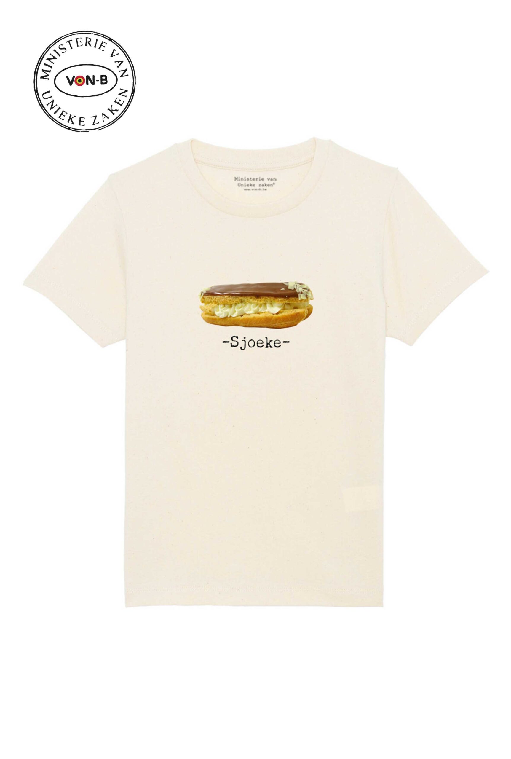 T-shirt kind - Natural raw - Sjoeke
