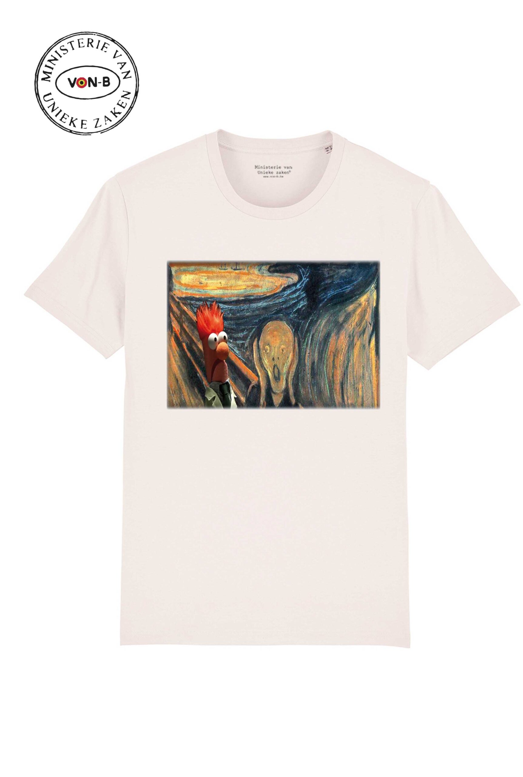 T-shirt unisex - Vintage white - Scream