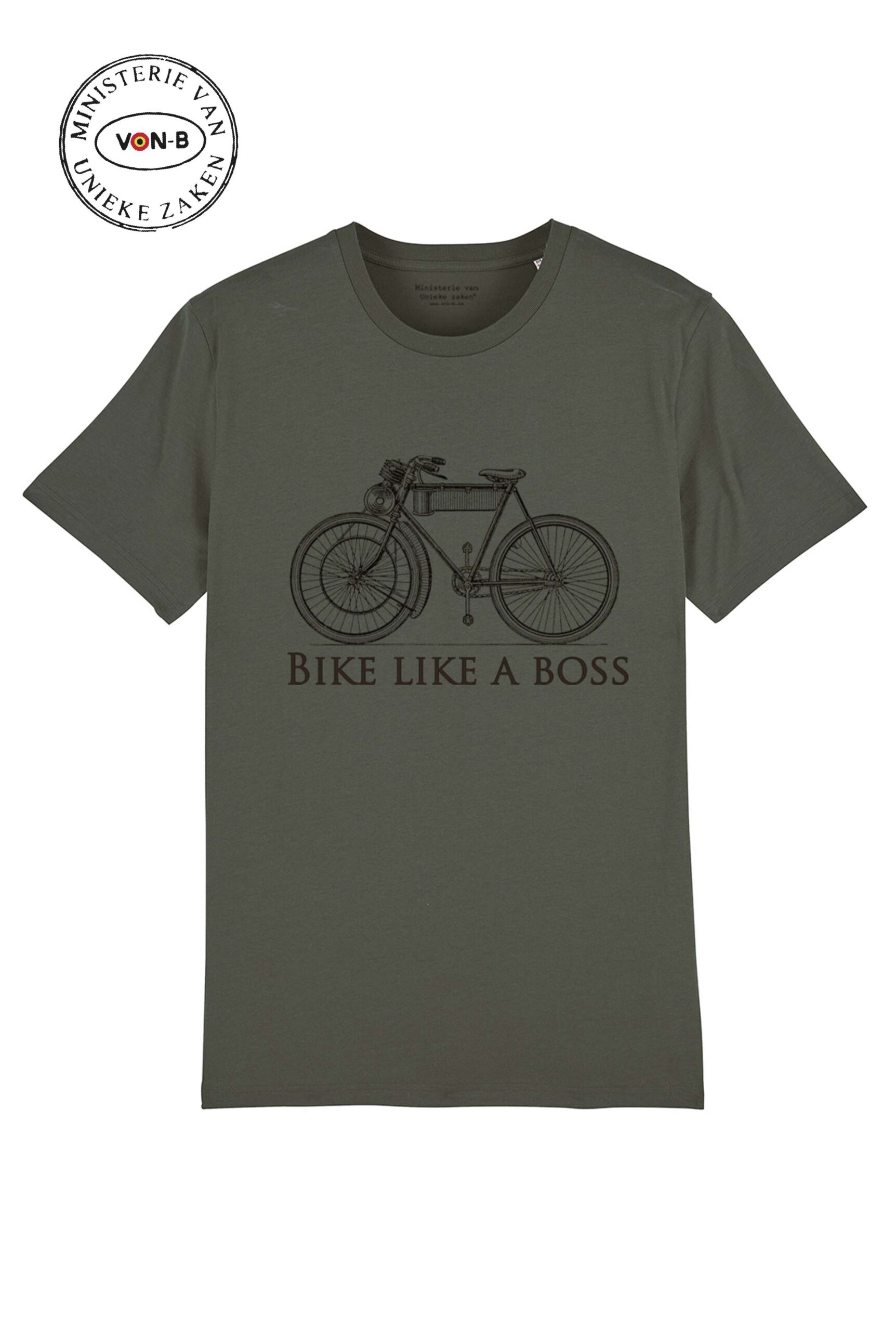T-shirt unisex - Bike like a boss - Afbeelding 2
