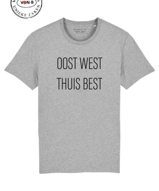 T-shirt unisex - Heather grey - Oost west thuis best