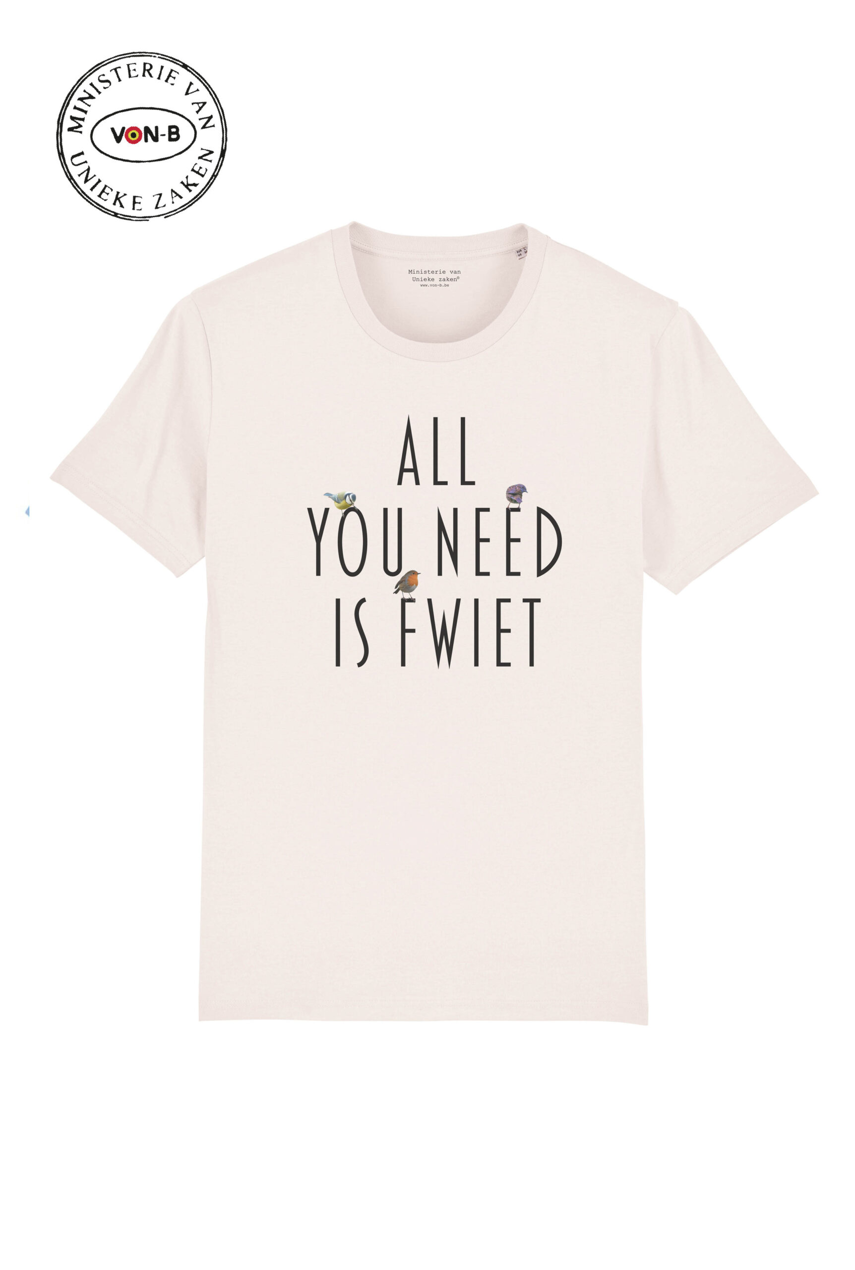 T-shirt unisex - Vintage white - Fwiet