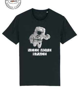 T-shirt unisex - Zwart - Need more space