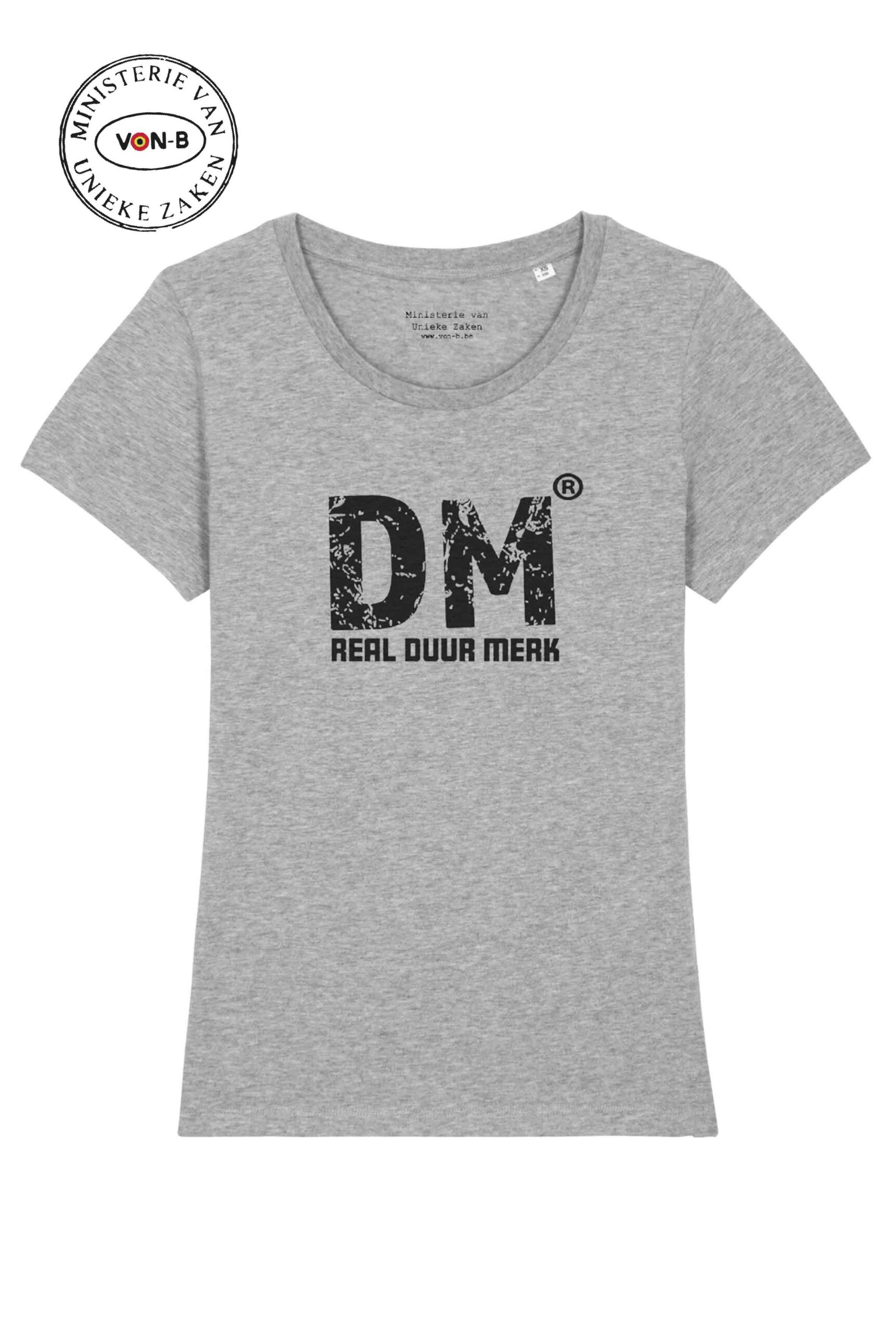T-shirt vrouw - Heather grey - Real duur merk
