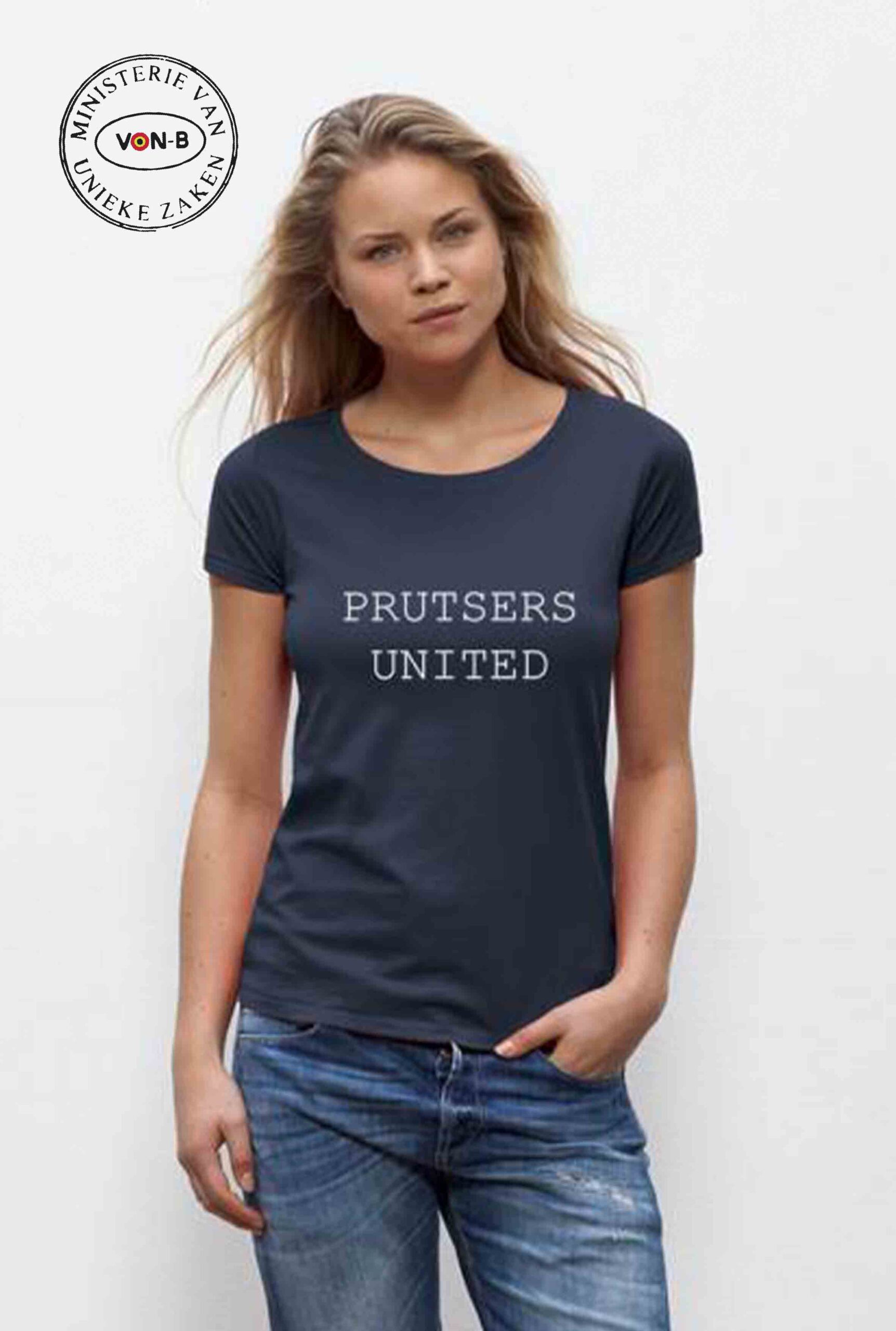 T-shirt vrouw - Navy - Prutsers United
