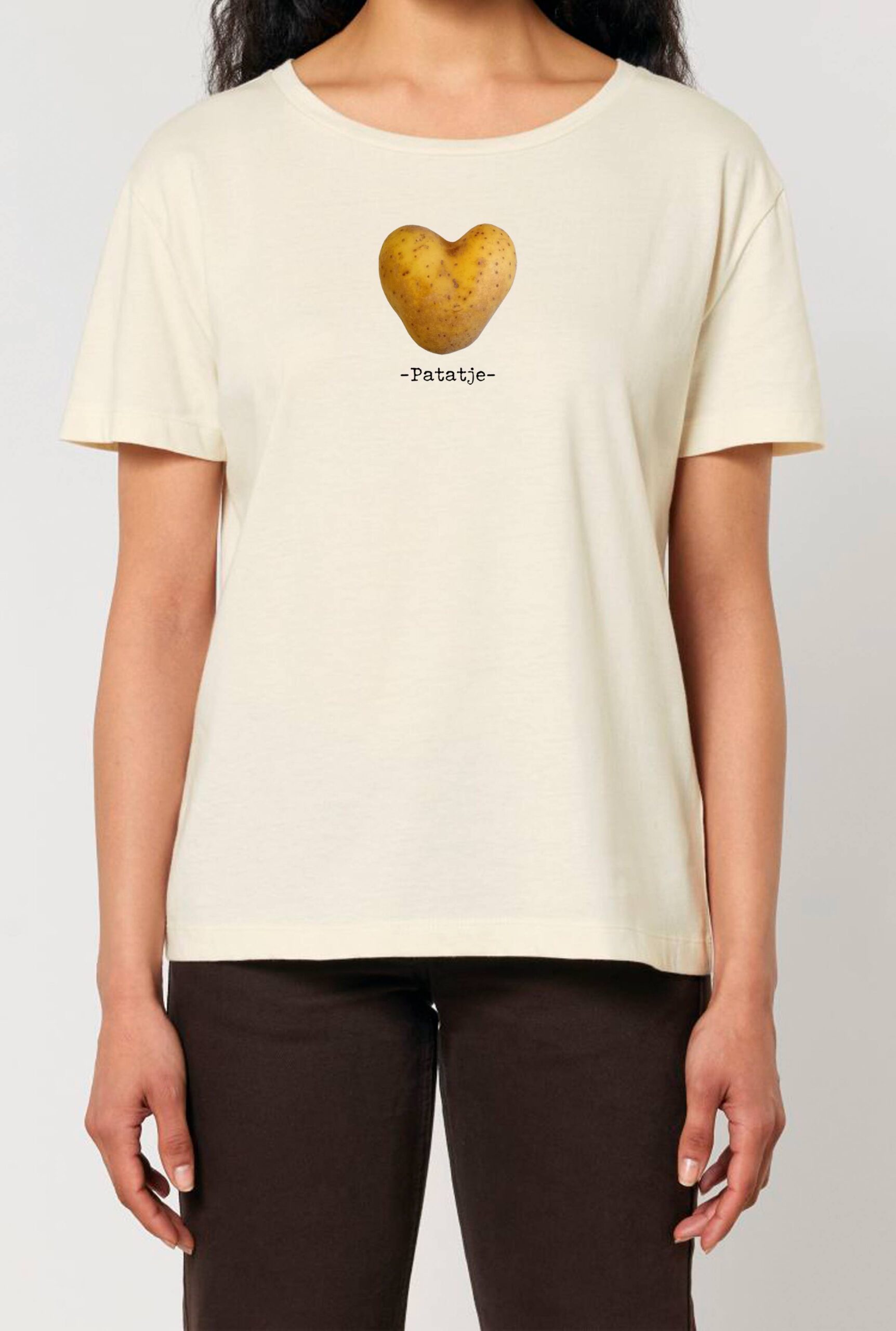 T-shirt vrouw - Natural raw - Patatje - Afbeelding 2