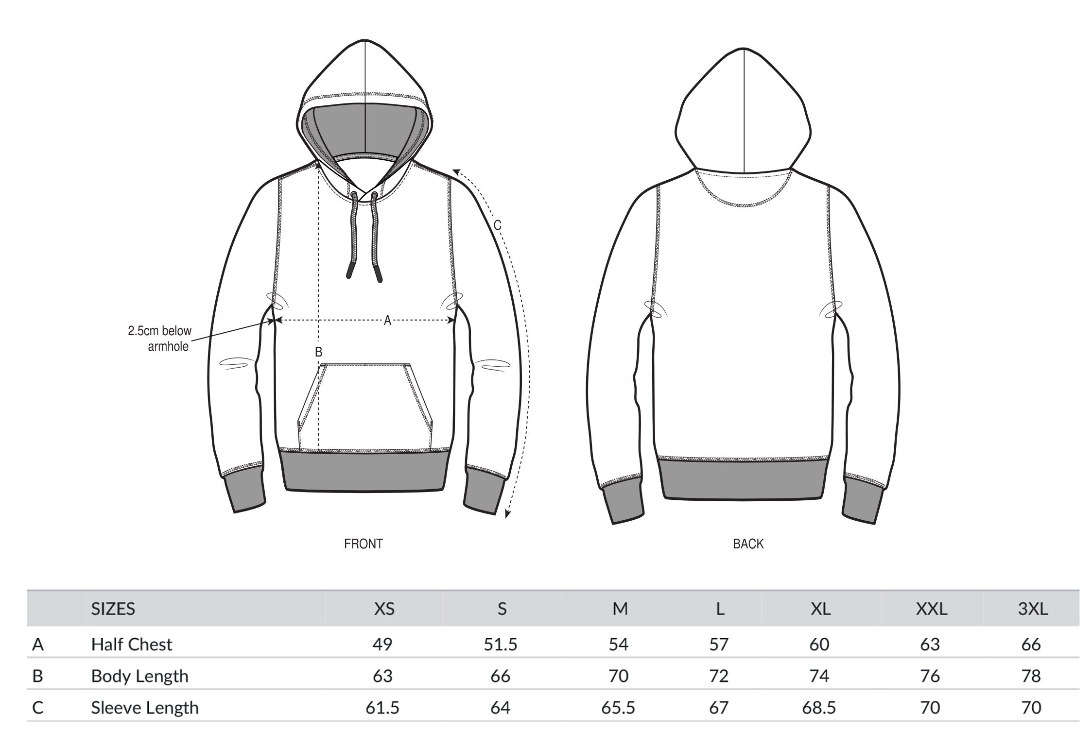 Hoodie unisex - Antraciet - Komkomkom - Afbeelding 2