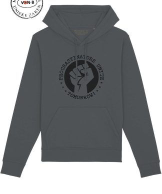 Hoodie unisex - Antraciet - Procrastinators unite!
