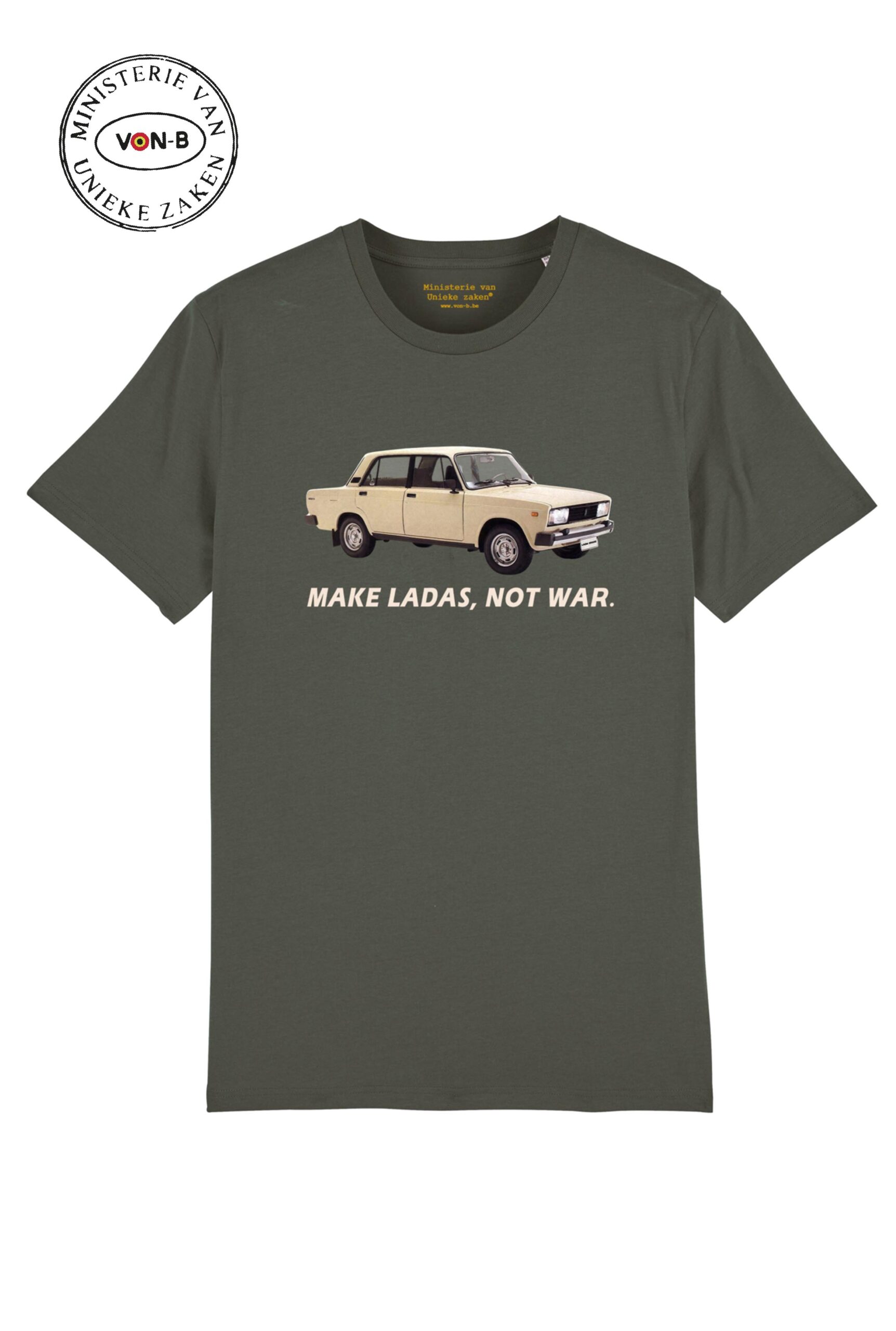 T-shirt unisex – Make ladas, not war. - Afbeelding 2