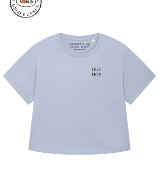 T-shirt vrouw - Serene blue - Relaxed fit - Goe moe