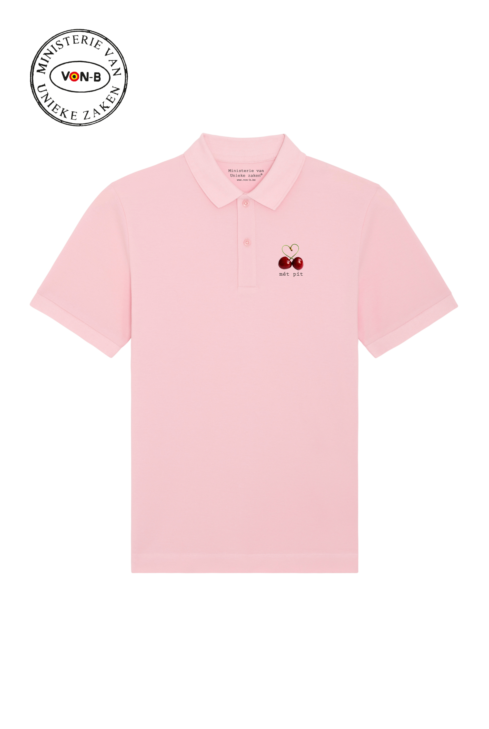 Polo vrouw - Cotton pink - Mét pit