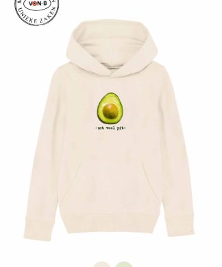 Hoodie kind - Stem green - Zot veel pit avocado
