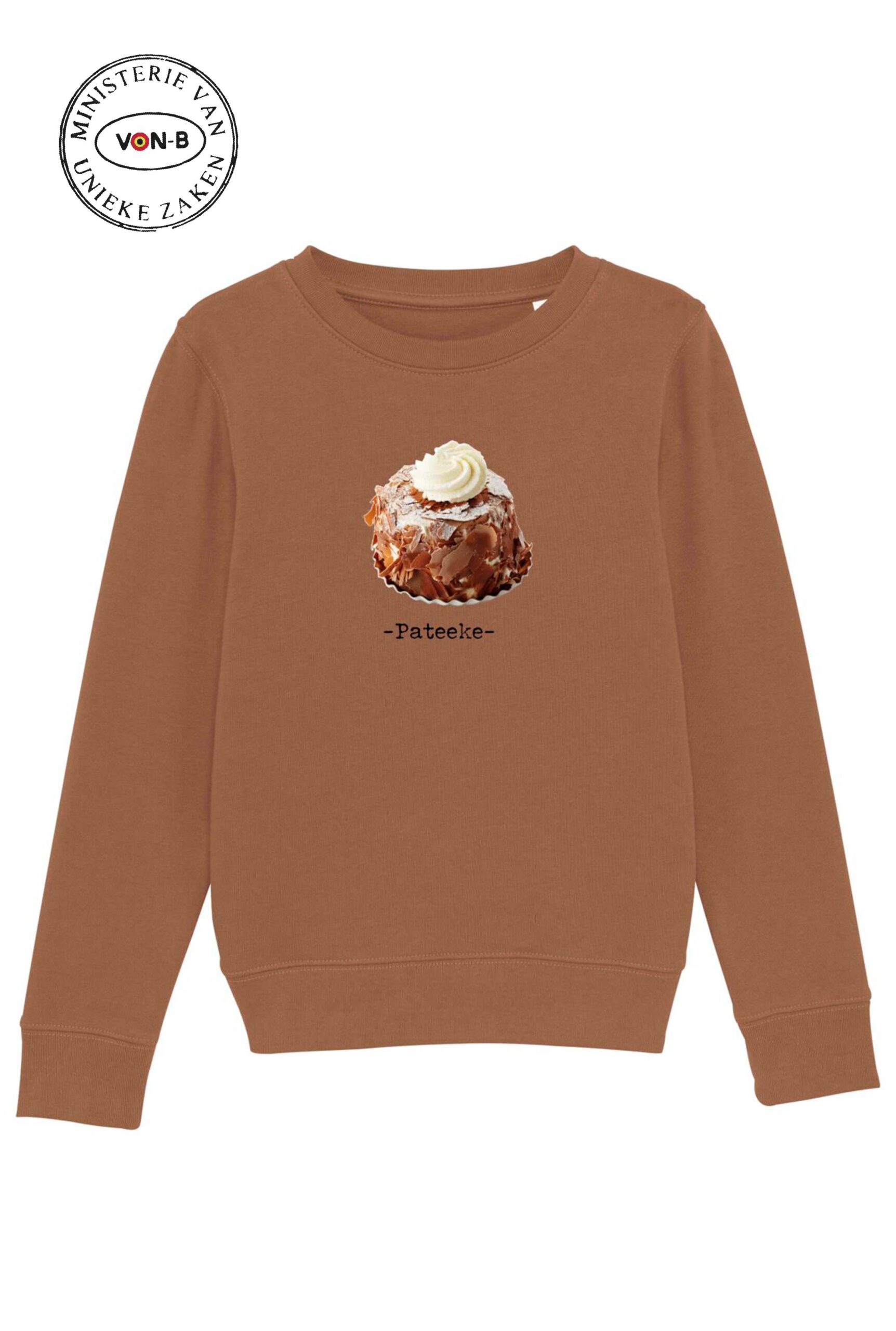 Sweater kind - Caramel - Pateeke