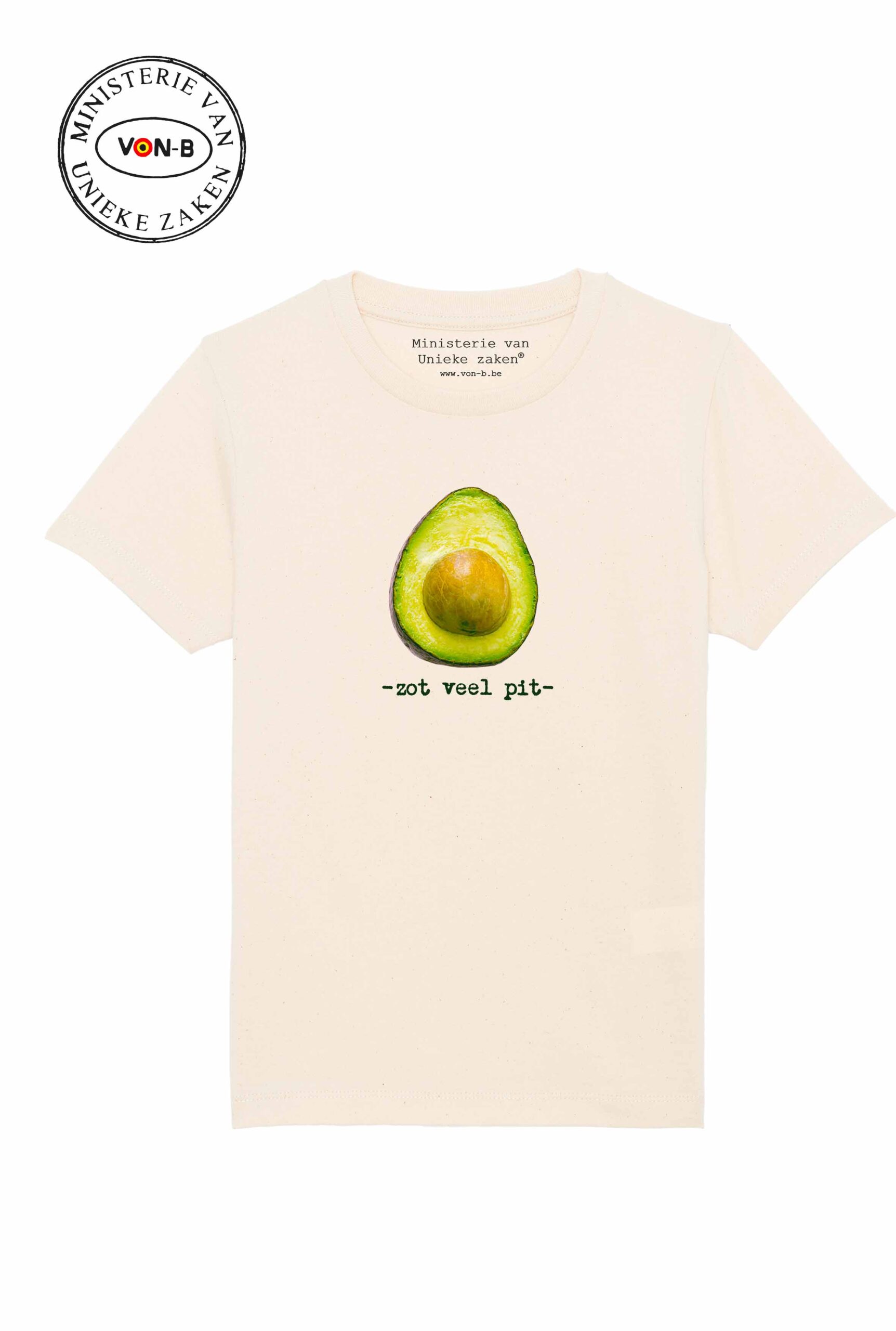 T-shirt kind - Natural raw - Zot veel pit