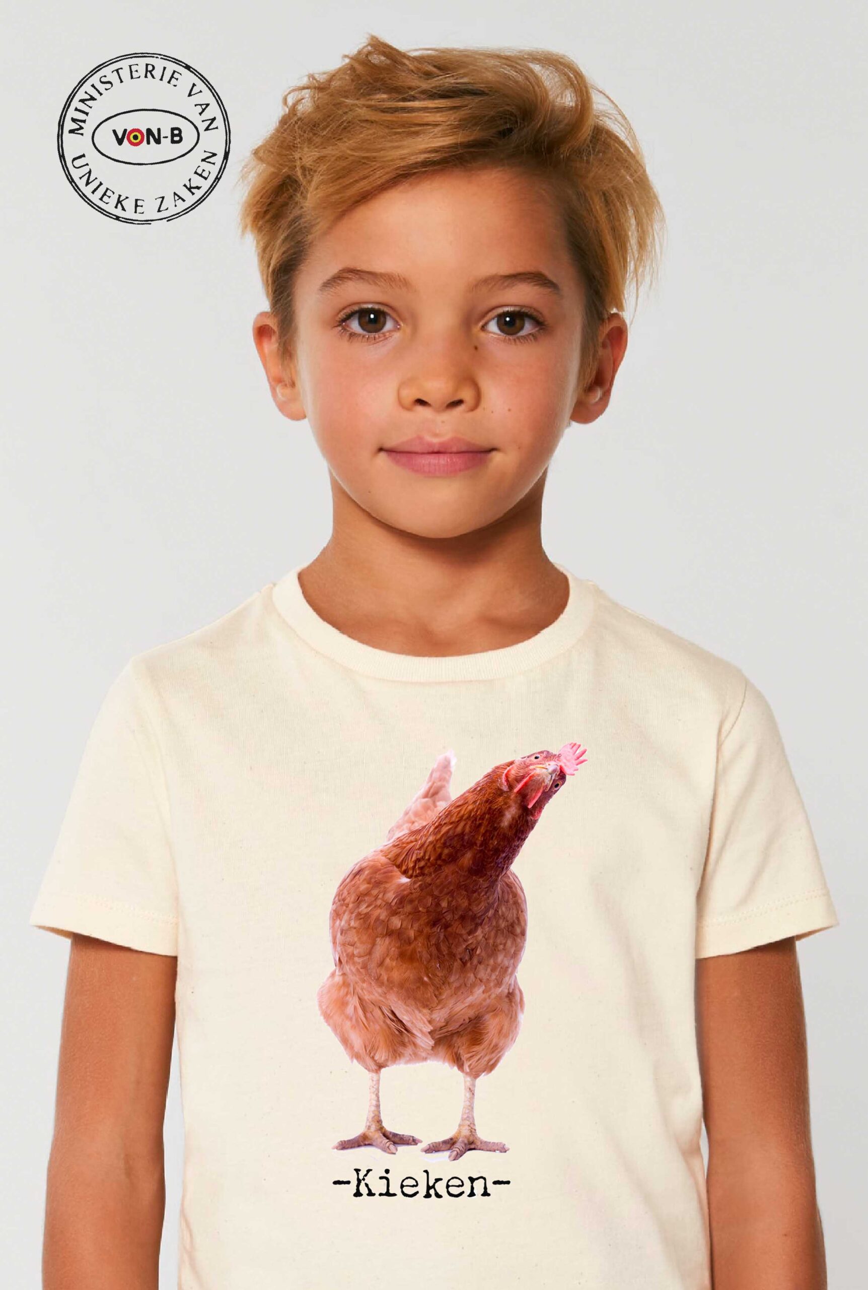 T-shirt kind - Natural raw - Kieken - Afbeelding 2