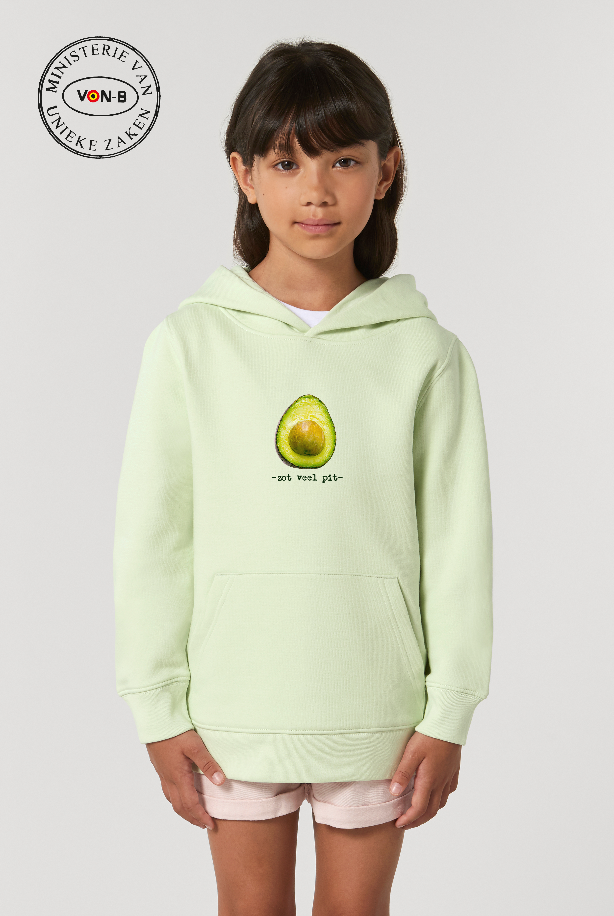 Hoodie kind - Stem green - Zot veel pit avocado - Afbeelding 5