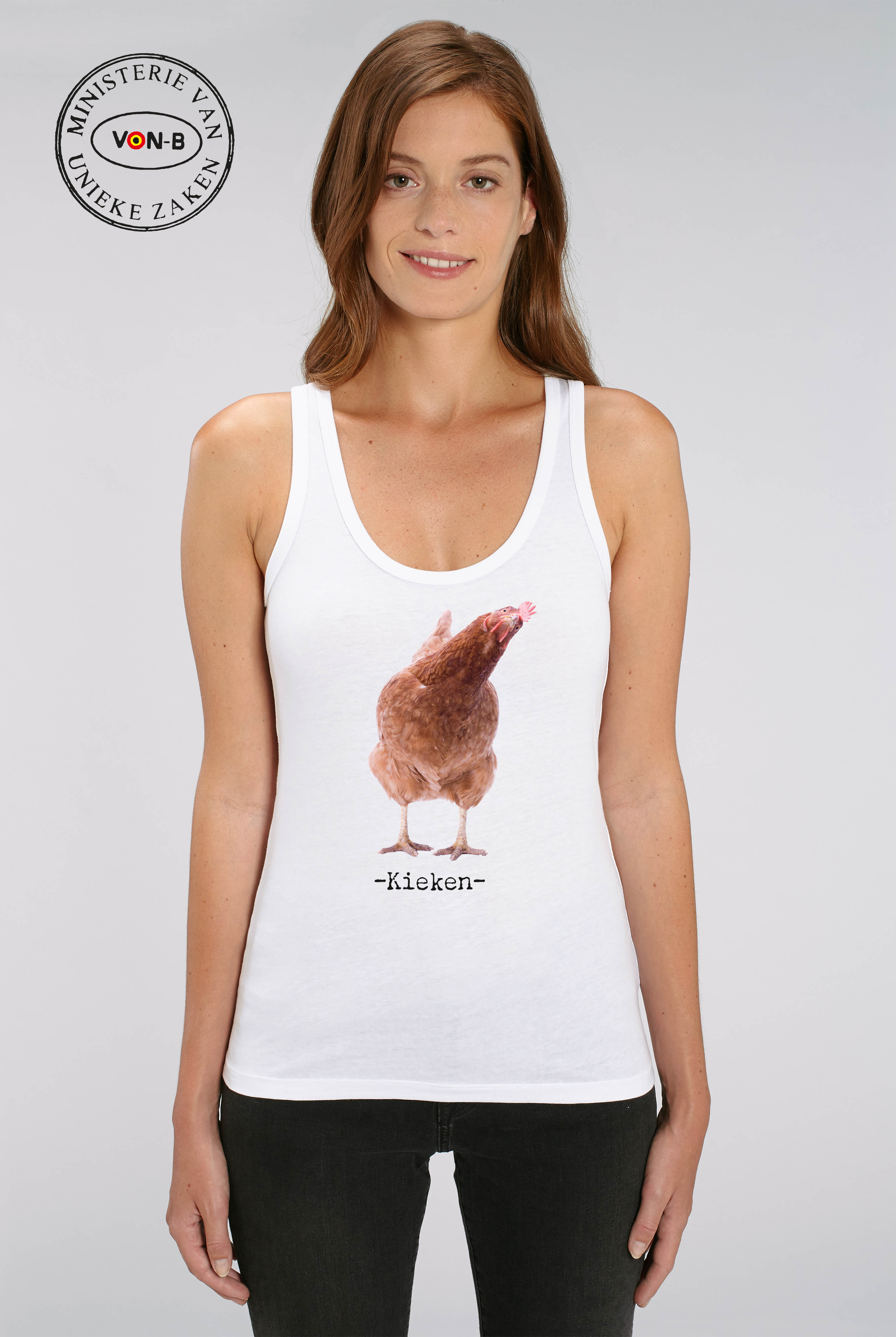 Tanktop vrouw - Wit - Kieken - Afbeelding 2