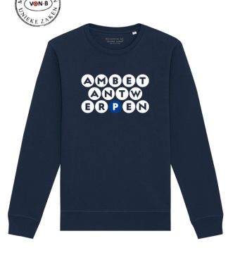 Sweater unisex - Navy - Ambetantwerpen