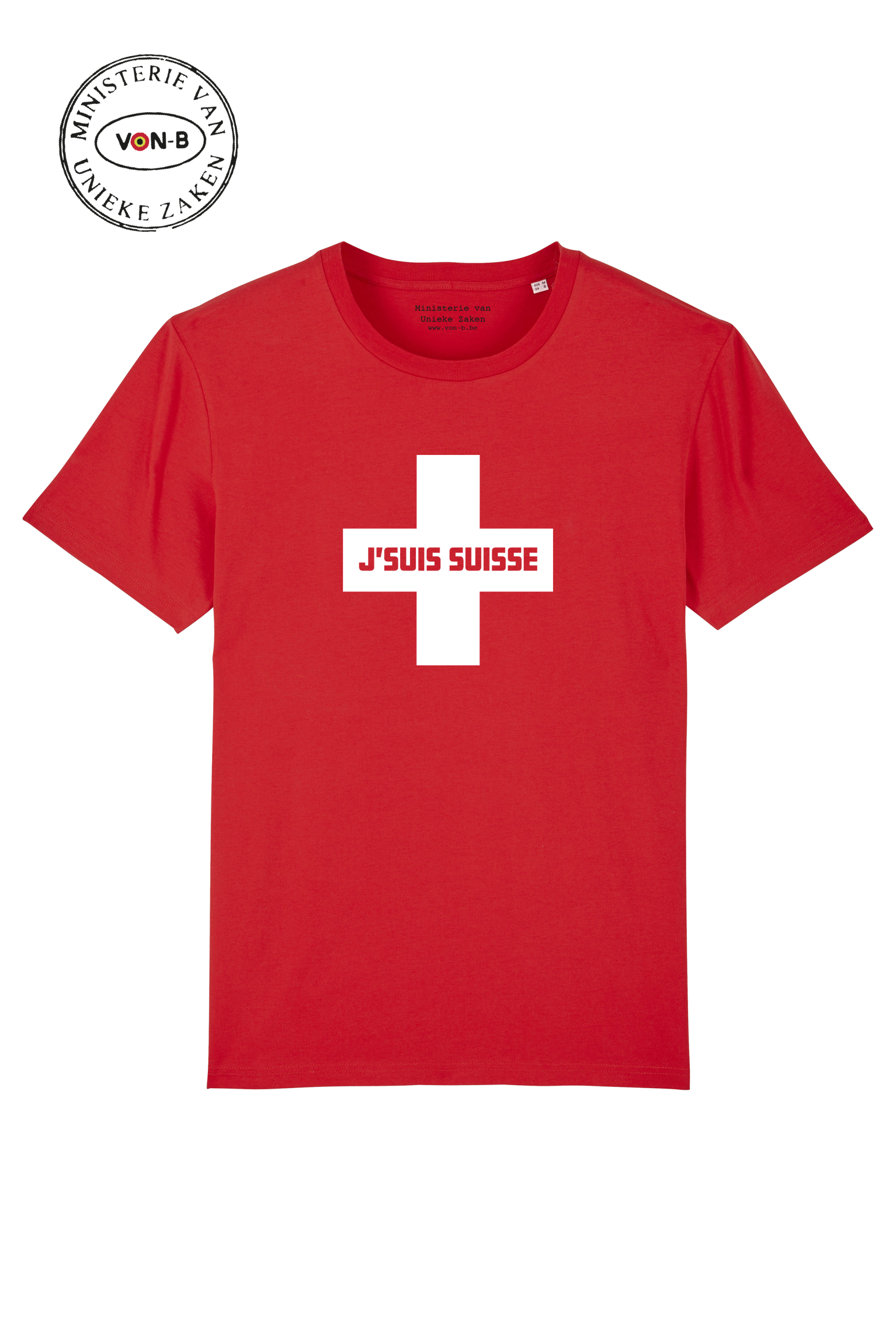 T-shirt unisex - Red - J'suis Suisse