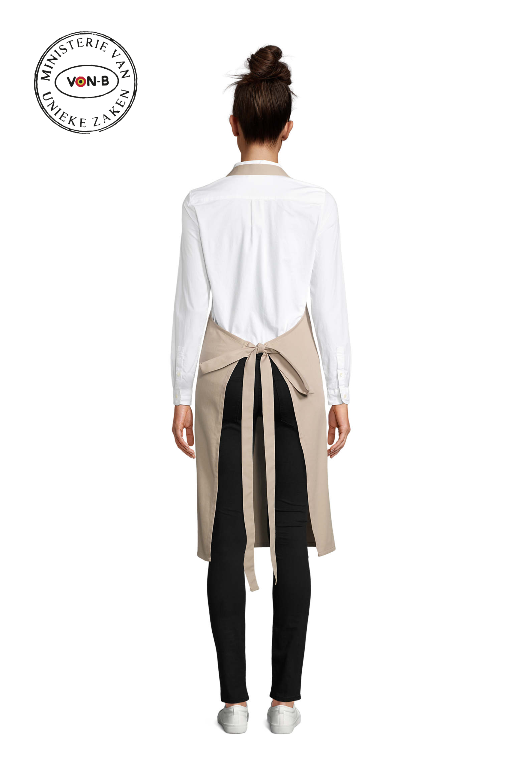 Keukenschort - Beige - Eat it or Starve - Afbeelding 3