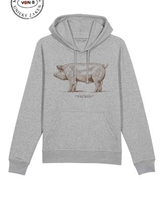 Hoodie unisex - Heather grey - Varken