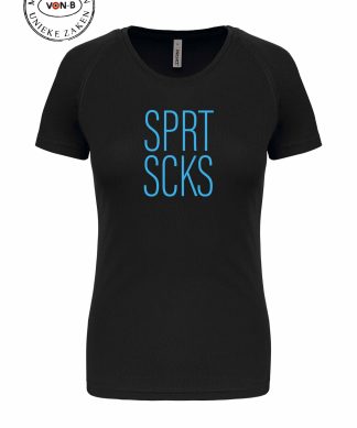 Sportshirt vrouw - Zwart - SPRT SCKS