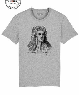 "Gravity really sucks" Newton - Deep in the grey - unisex shirt