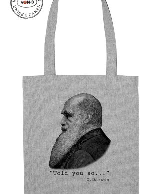 "Told you so..." C. Darwin - Deep in the grey - Totebag