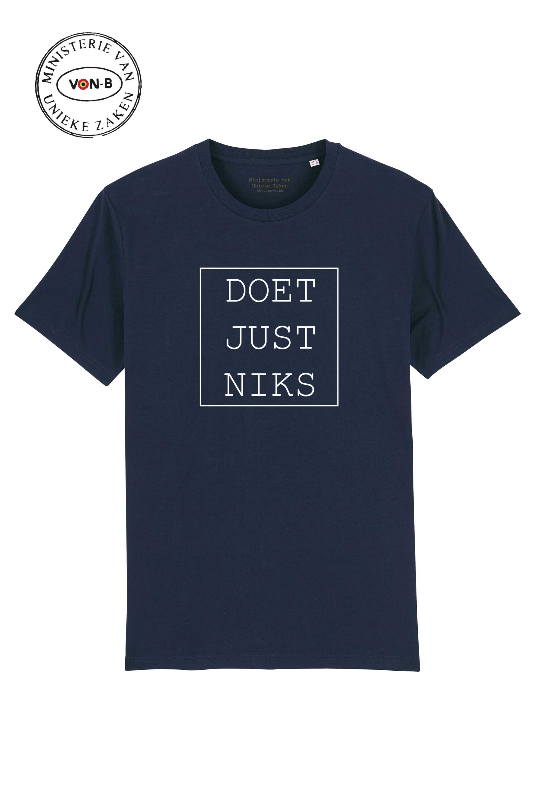 T-shirt unisex - Doet just niks - Afbeelding 2