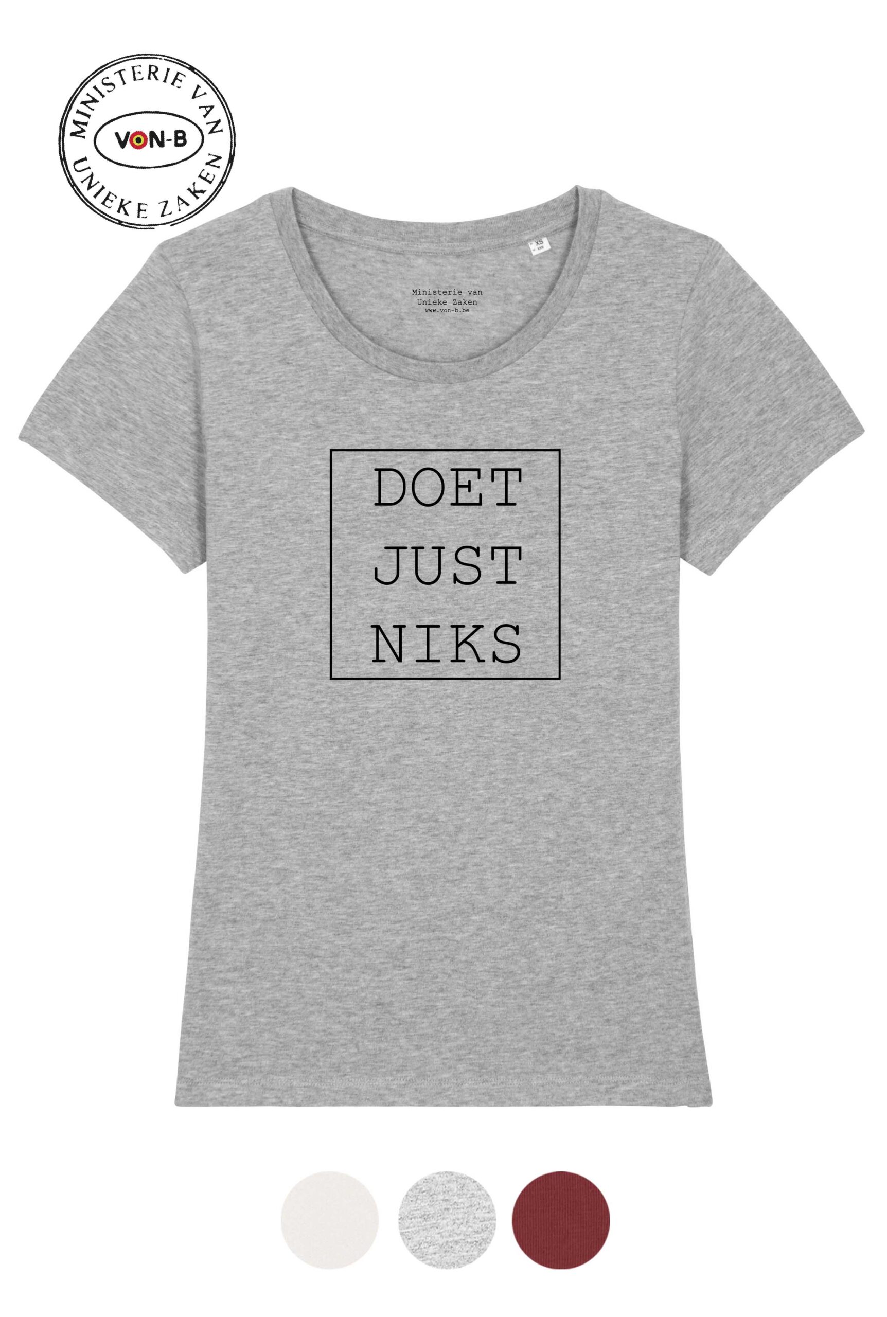 T-shirt vrouw - Doet just niks