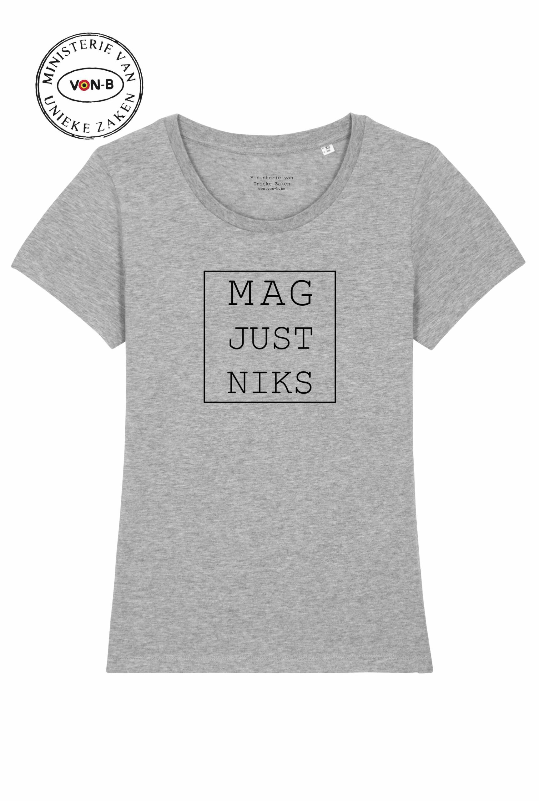 T-shirt vrouw - Mag just niks - Afbeelding 2