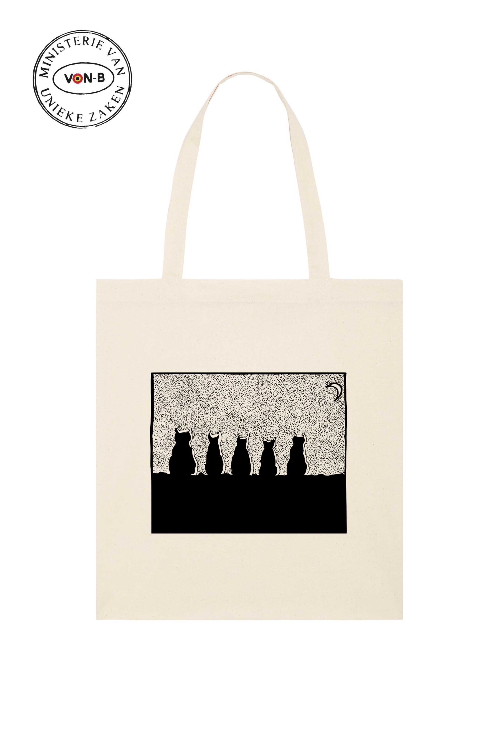 Tote bag - Cats by night - Afbeelding 3