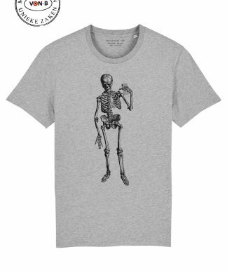 T-shirt unisex - Heather grey - Skelet selfie