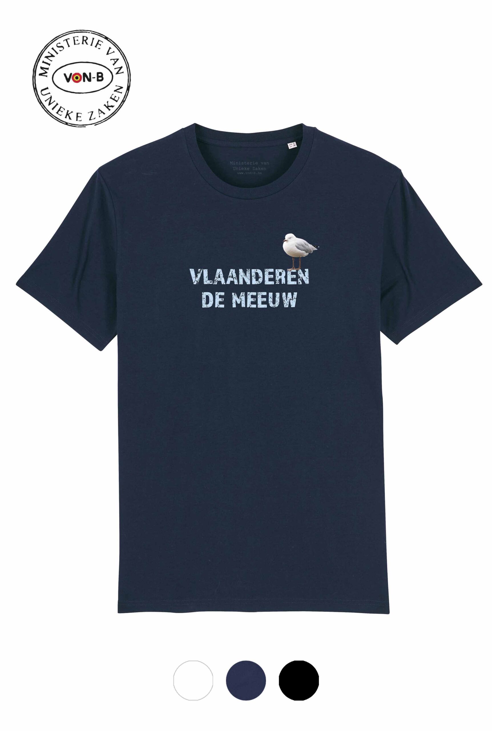 T-shirt unisex - Vlaanderen de meeuw