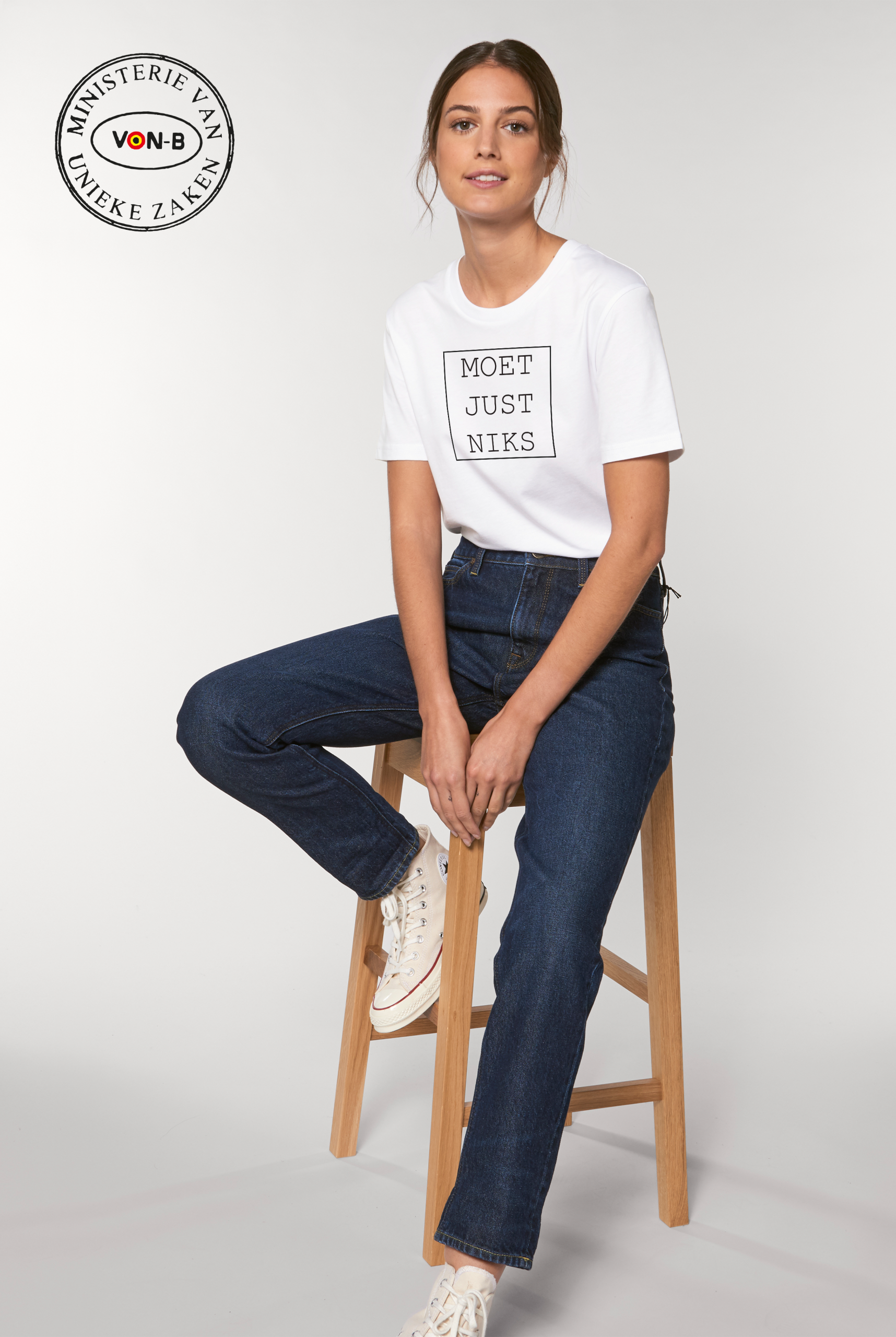 T-shirt unisex - Moet just niks - Afbeelding 4