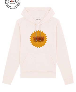 Hoodie unisex - Vintage white - Compleet kroket