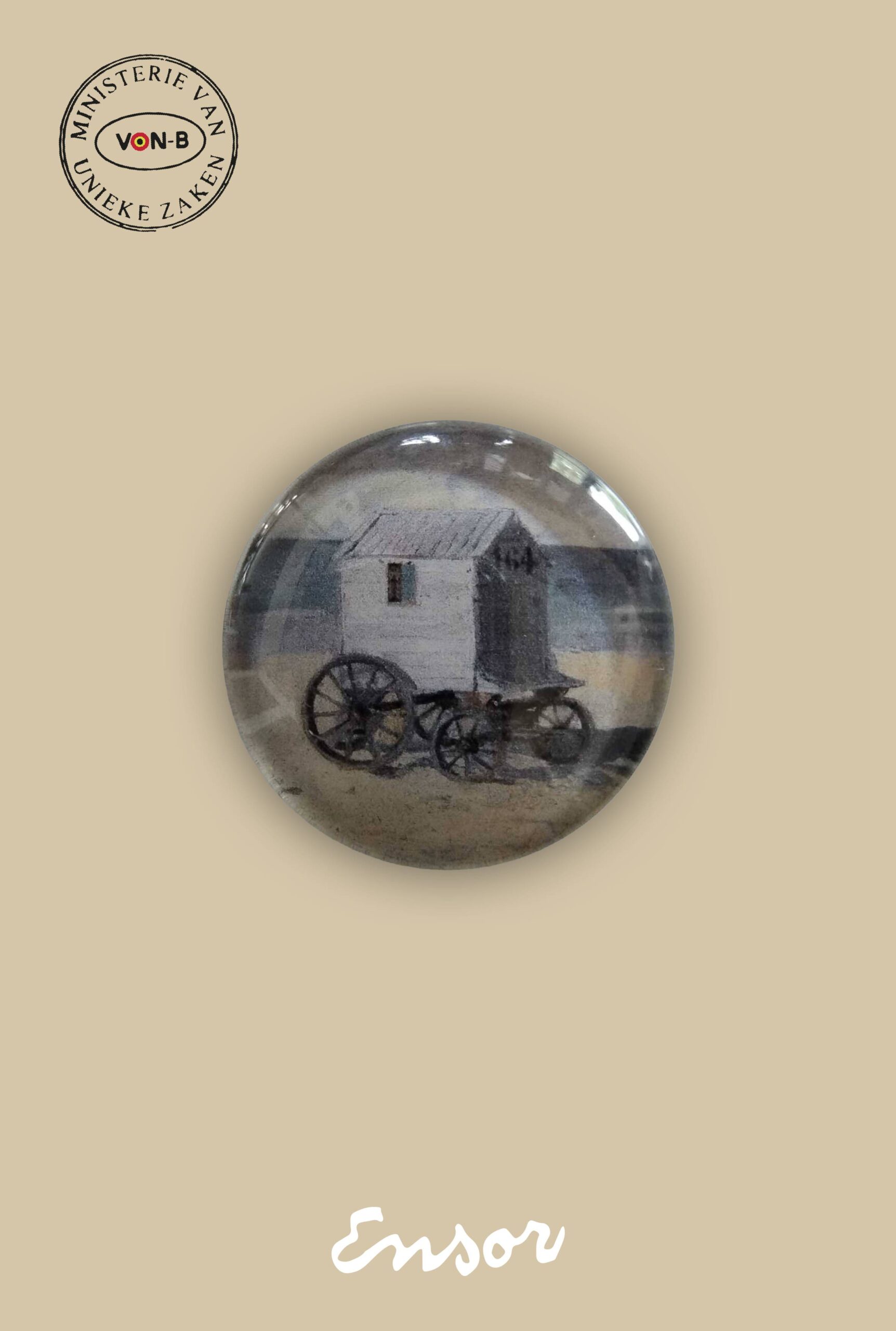 James Ensor, Badkoets op het strand - Magneet