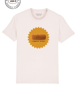T-shirt unisex - Vintage white - Compleet kroket