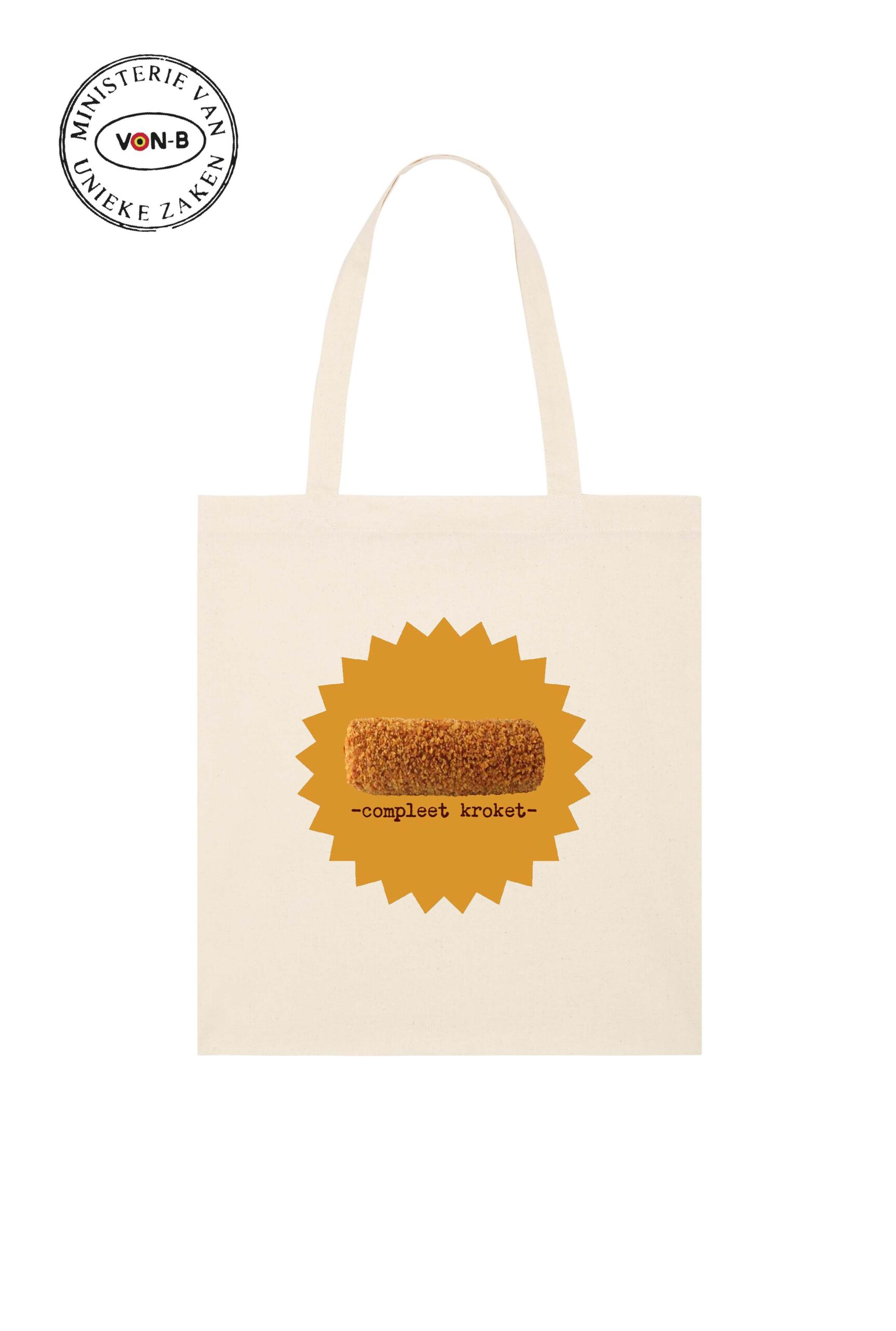 Tote bag - Natural raw - Compleet kroket